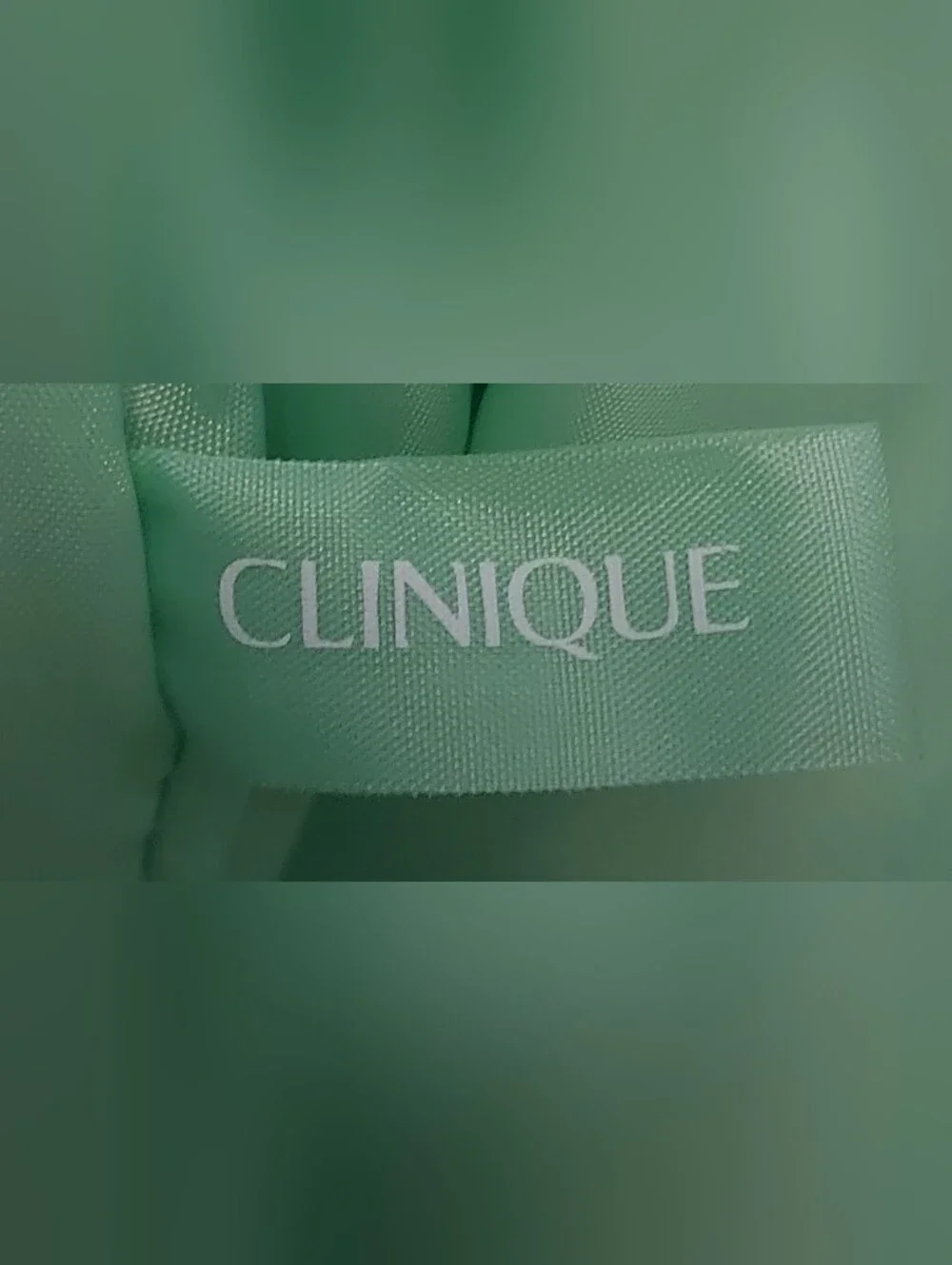Clinique Silver Quilted Tote Bag